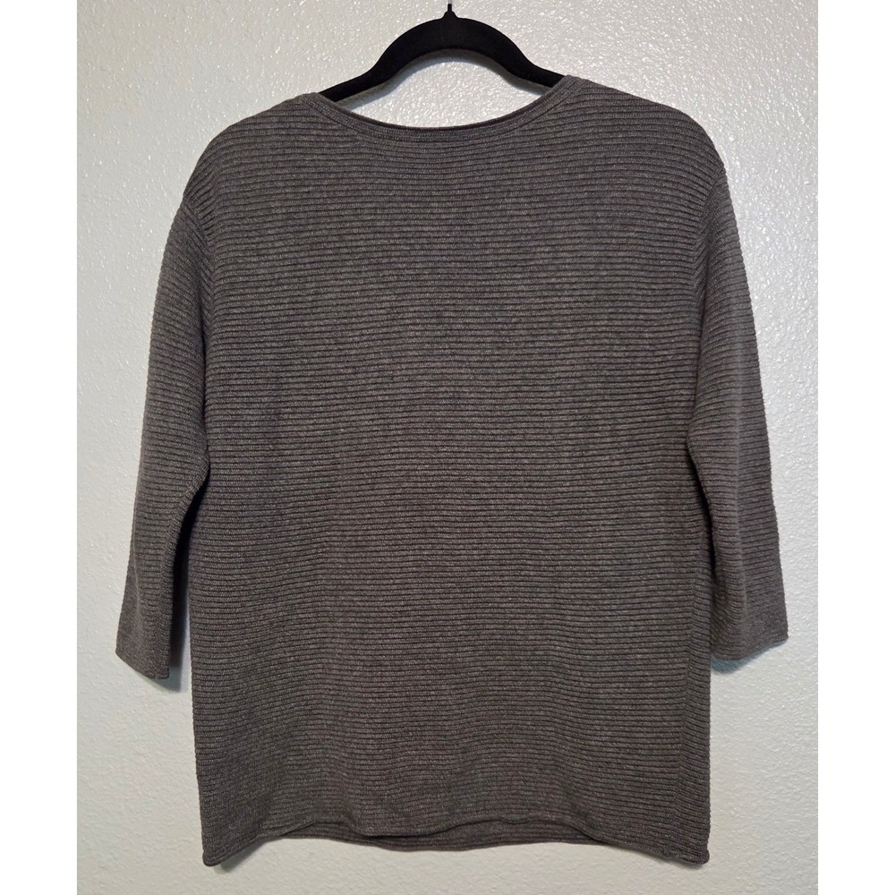 Wilfred Aritiza Silk Cashmere Ribbed Knit Top XS Quiet Luxury Minimalist - Picture 3 of 5